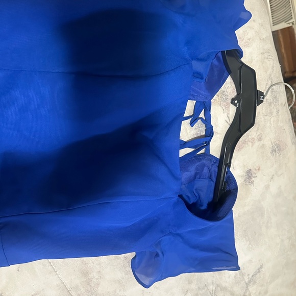 Elegant Bridesmaid Dresses for Women A Line Short Sleeves Square Neck - Picture 2 of 5